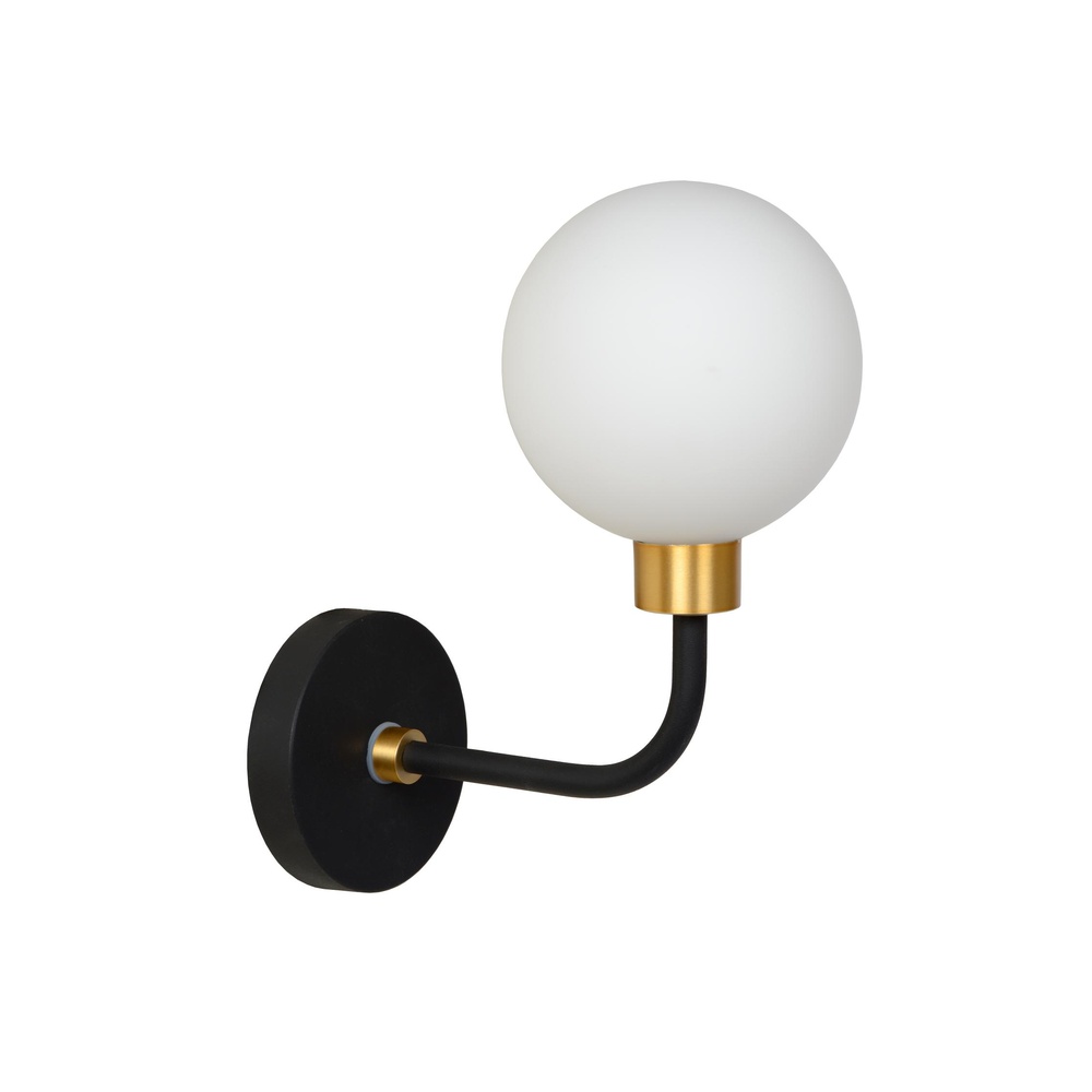 Lucide WandlampBerend zwart met wit - 30265/01/30